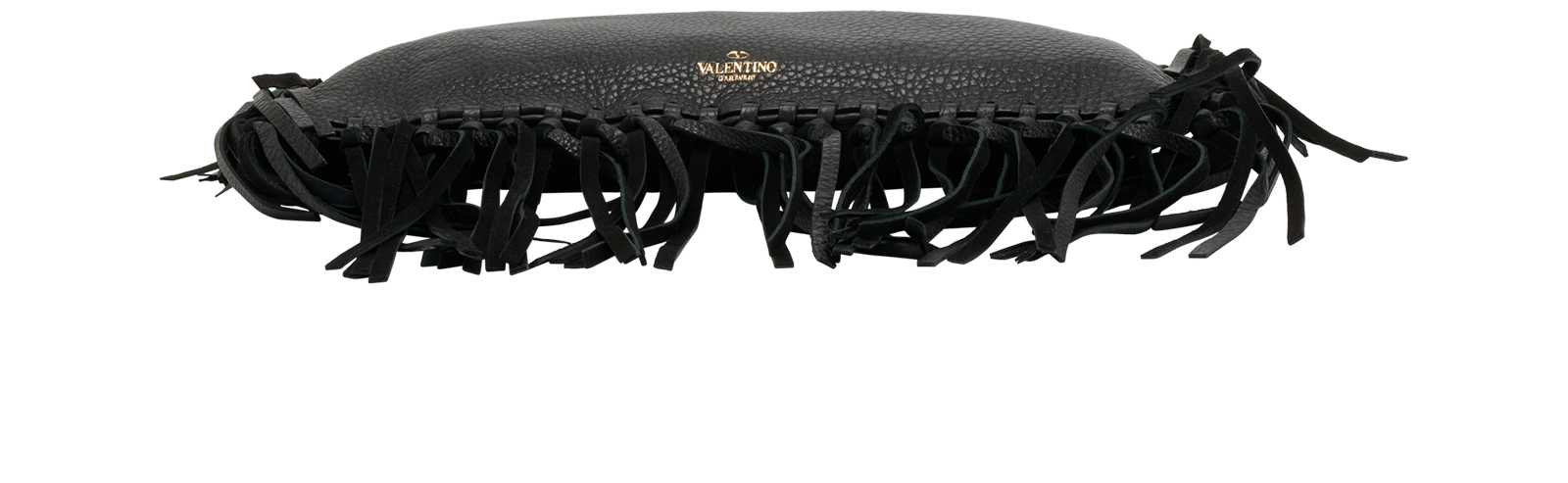 Oversized Tassel Zip Clutch, &pound;310, Handbags, Black, Leather, Top view